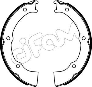 Brake Shoe Set, parking brake CIFAM 153-500