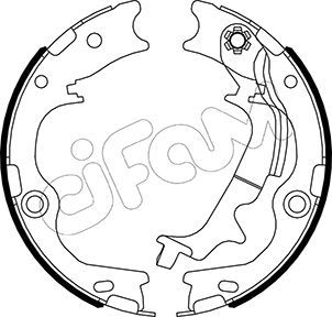 CIFAM 153-502 Brake Shoe Set, parking brake