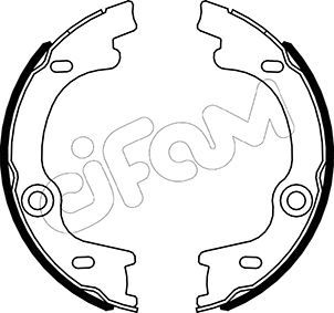 Brake Shoe Set, parking brake CIFAM 153-505