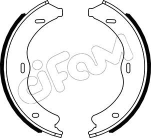 CIFAM 153-507 Brake Shoe Set, parking brake