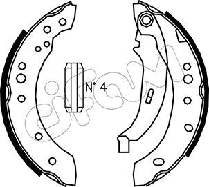 CIFAM 153-513 Brake Shoe Set