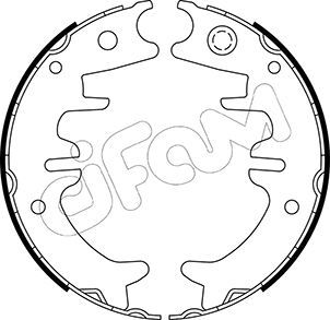 CIFAM 153-525 Brake Shoe Set, parking brake