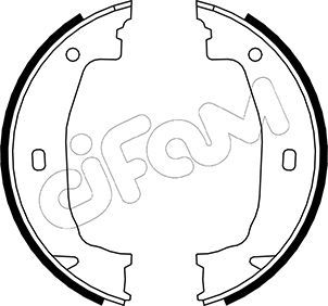 Brake Shoe Set, parking brake CIFAM 153-018
