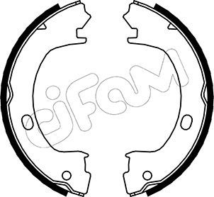 Brake Shoe Set, parking brake CIFAM 153-031