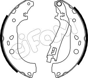 CIFAM 153-088 Brake Shoe Set