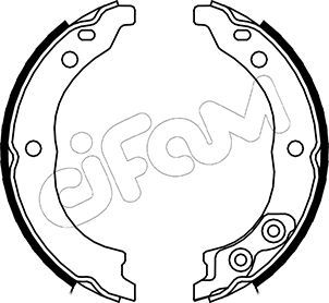 CIFAM 153-089 Brake Shoe Set, parking brake