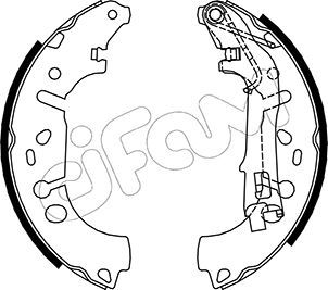 Brake Shoe Set CIFAM 153-093