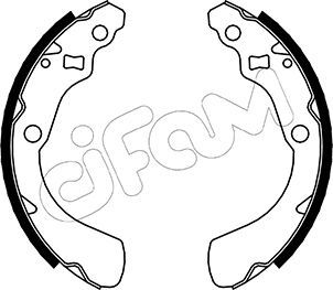 Brake Shoe Set CIFAM 153-156