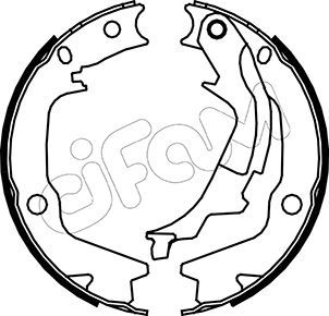Brake Shoe Set, parking brake CIFAM 153-186