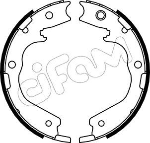 Brake Shoe Set, parking brake CIFAM 153-195