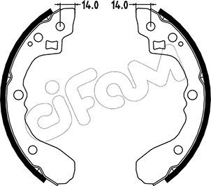 CIFAM 153-217 Brake Shoe Set