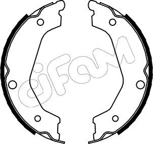 Brake Shoe Set, parking brake CIFAM 153-227