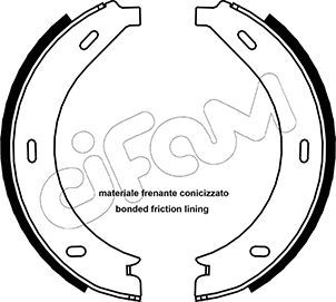 Brake Shoe Set, parking brake CIFAM 153-236