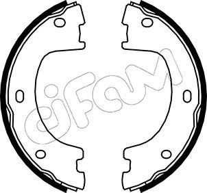 CIFAM 153-249 Brake Shoe Set, parking brake