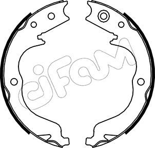 Brake Shoe Set, parking brake CIFAM 153-268