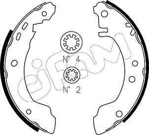 CIFAM 153-283 Brake Shoe Set