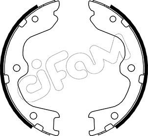 CIFAM 153-294 Brake Shoe Set, parking brake