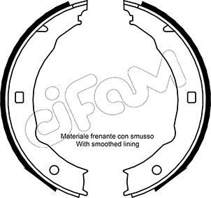 Brake Shoe Set, parking brake CIFAM 153-330