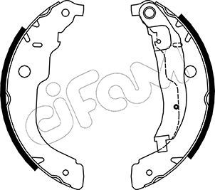 CIFAM 153-333 Brake Shoe Set