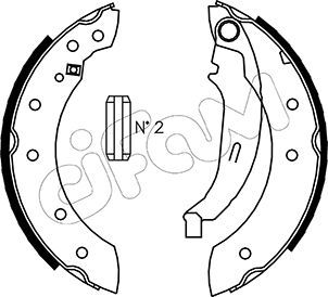 Brake Shoe Set CIFAM 153-350