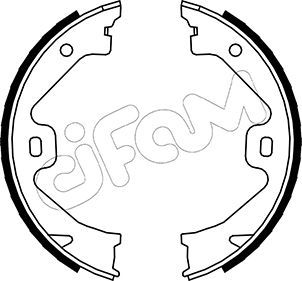 Brake Shoe Set, parking brake CIFAM 153-369