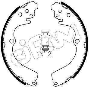 Brake Shoe Set CIFAM 153-383