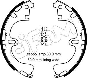 Brake Shoe Set CIFAM 153-433