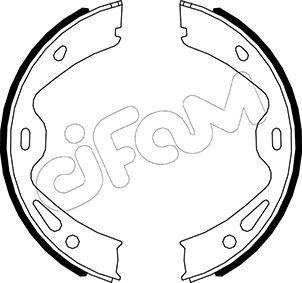 CIFAM 153-512 Brake Shoe Set, parking brake