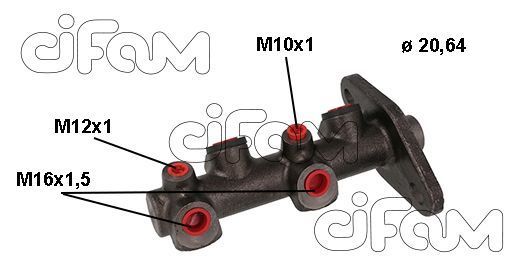CIFAM 202-1140 Brake Master Cylinder