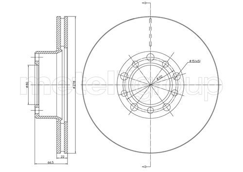 CIFAM 800-047 Brake Disc