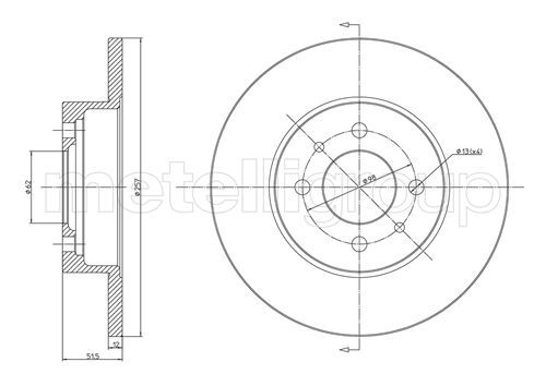 CIFAM 800-083 Brake Disc