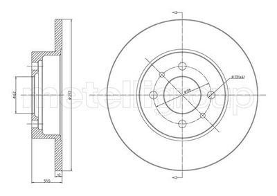 Brake Disc CIFAM 800-083