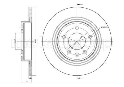 Brake Disc CIFAM 800-1004C