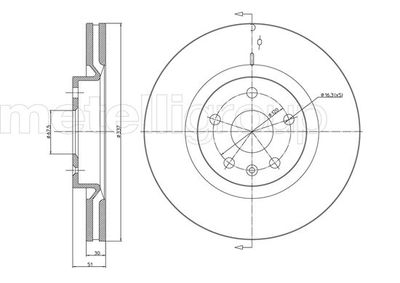 Brake Disc CIFAM 800-1007C