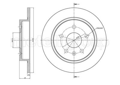 Brake Disc CIFAM 800-1008C