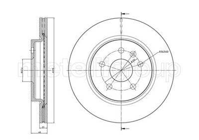 Brake Disc CIFAM 800-1009C
