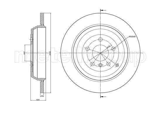 CIFAM 800-1011C Brake Disc