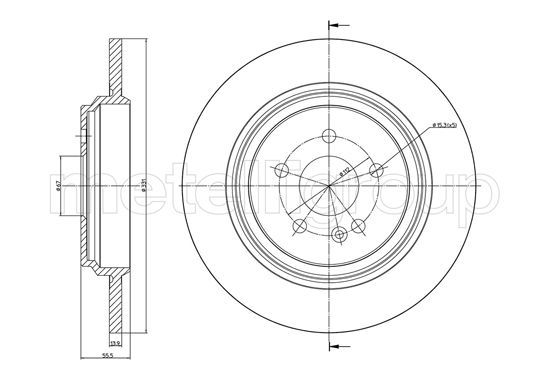 CIFAM 800-1015C Brake Disc