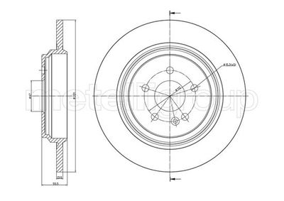 Brake Disc CIFAM 800-1015C