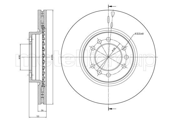 CIFAM 800-1018 Brake Disc