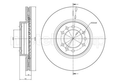 Brake Disc CIFAM 800-1018