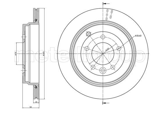 CIFAM 800-1019C Brake Disc