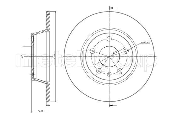 CIFAM 800-1021C Brake Disc