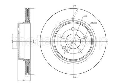 Brake Disc CIFAM 800-1027C