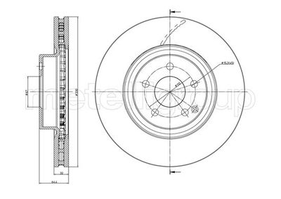 Brake Disc CIFAM 800-1029C