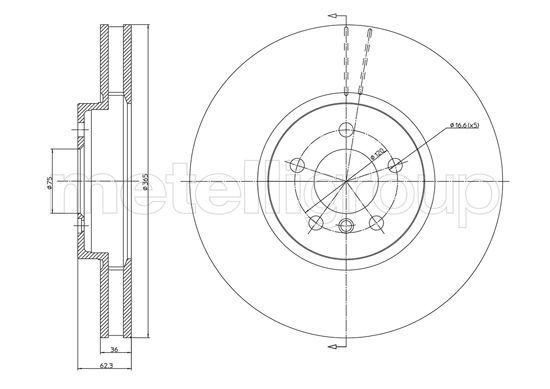 CIFAM 800-1030C Brake Disc