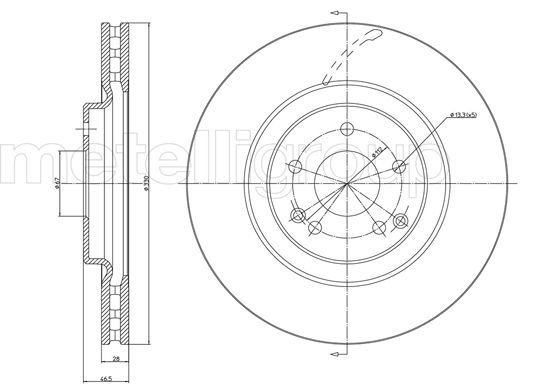 CIFAM 800-1035C Brake Disc