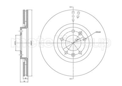 Brake Disc CIFAM 800-1037C