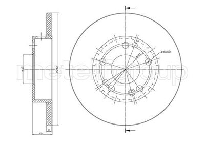 Brake Disc CIFAM 800-103