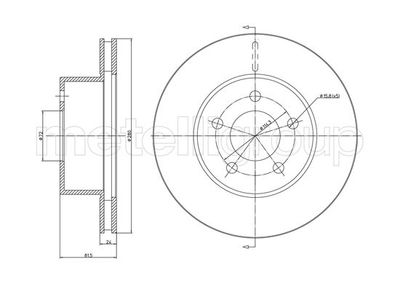 Brake Disc CIFAM 800-1051C